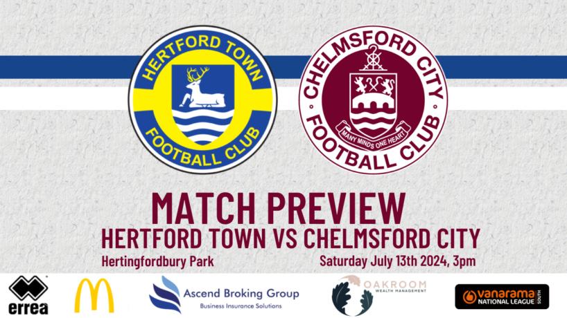 Hertford Town (A) Match Preview – Chelmsford City FC