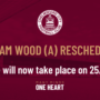 Boreham Wood (A) rescheduled