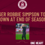 MANAGER ROBBIE SIMPSON TO STEP DOWN AT END OF SEASON