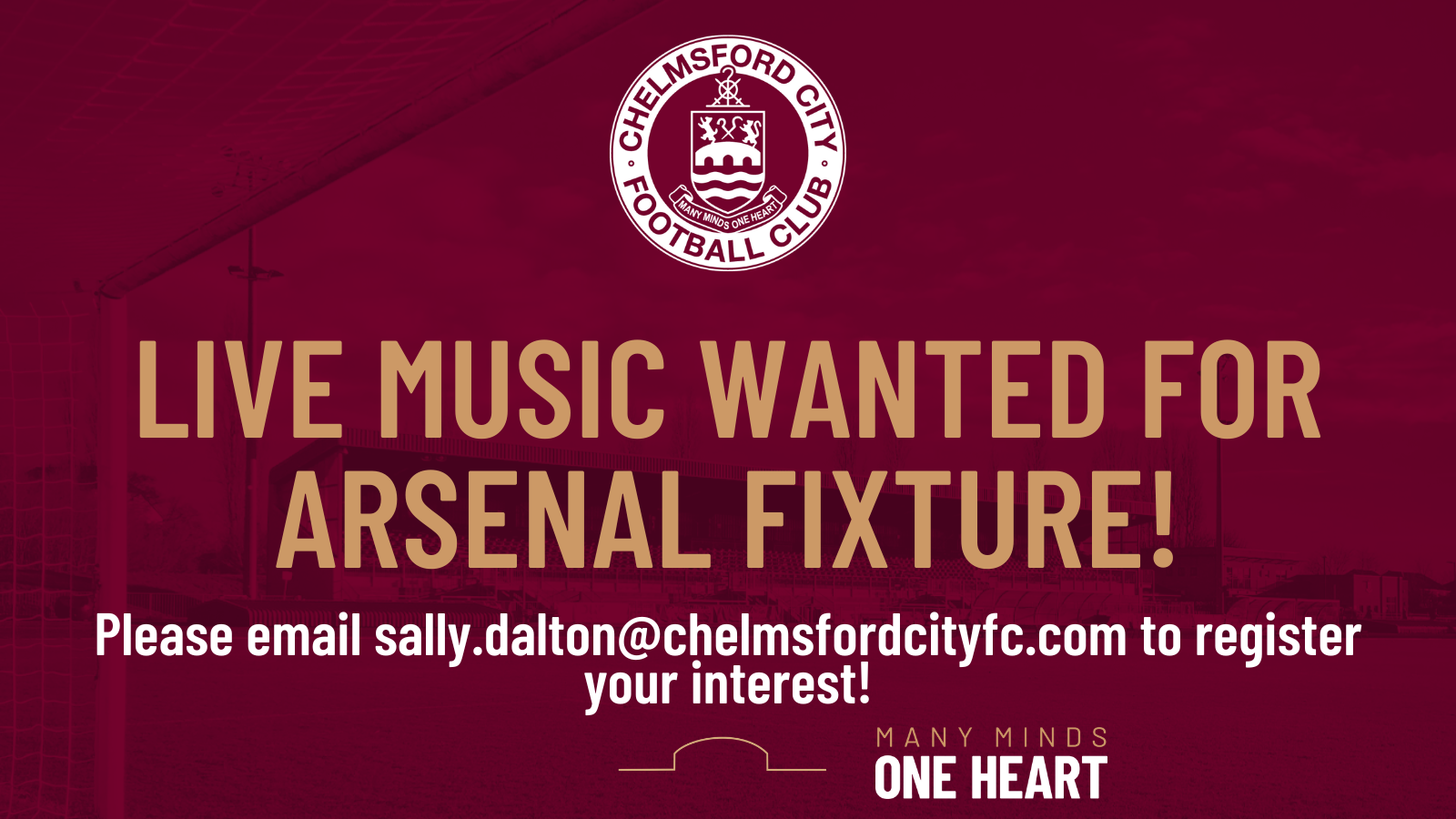 Live music wanted for Arsenal fixture
