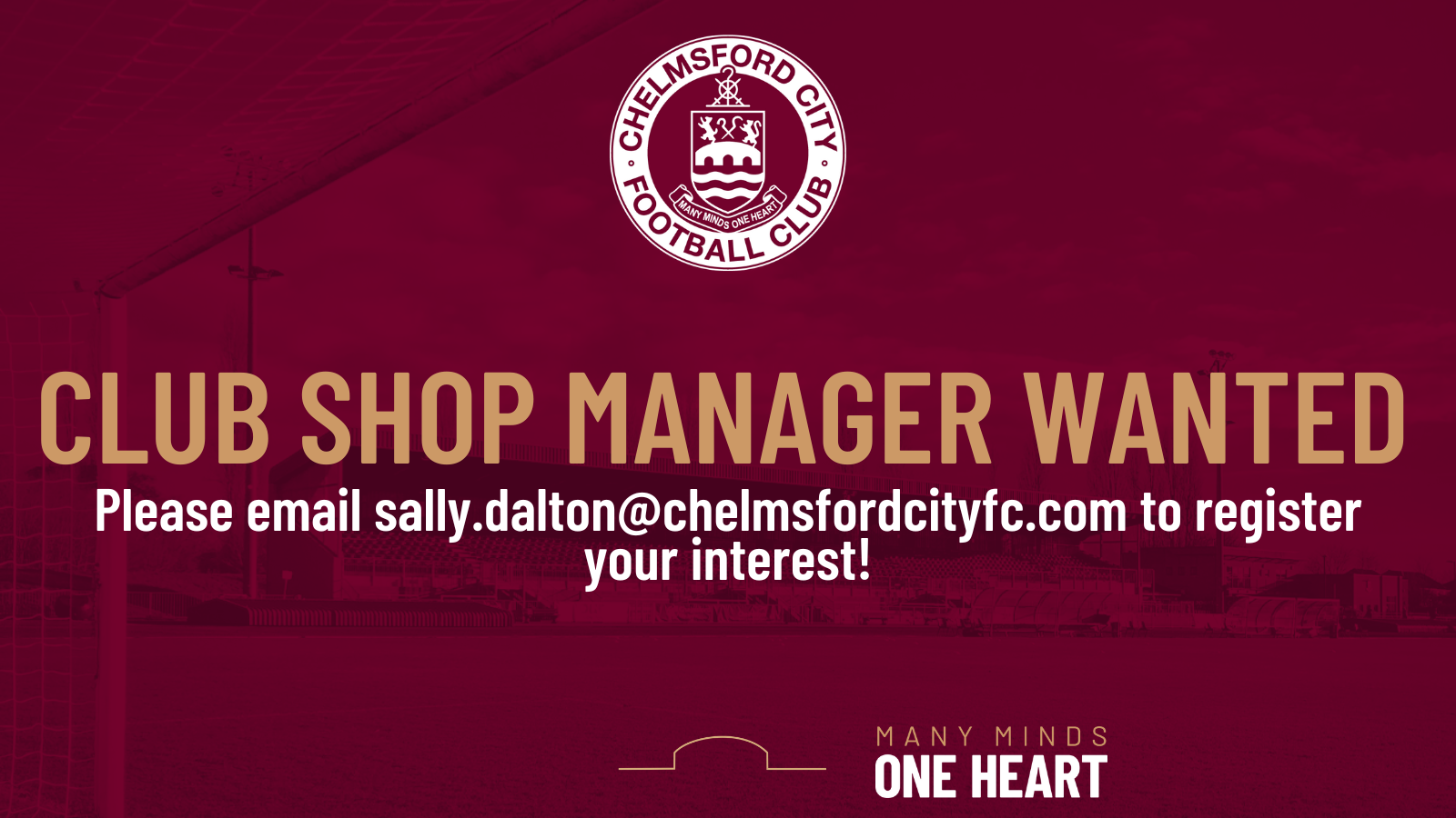 CLUB SHOP MANAGER WANTED