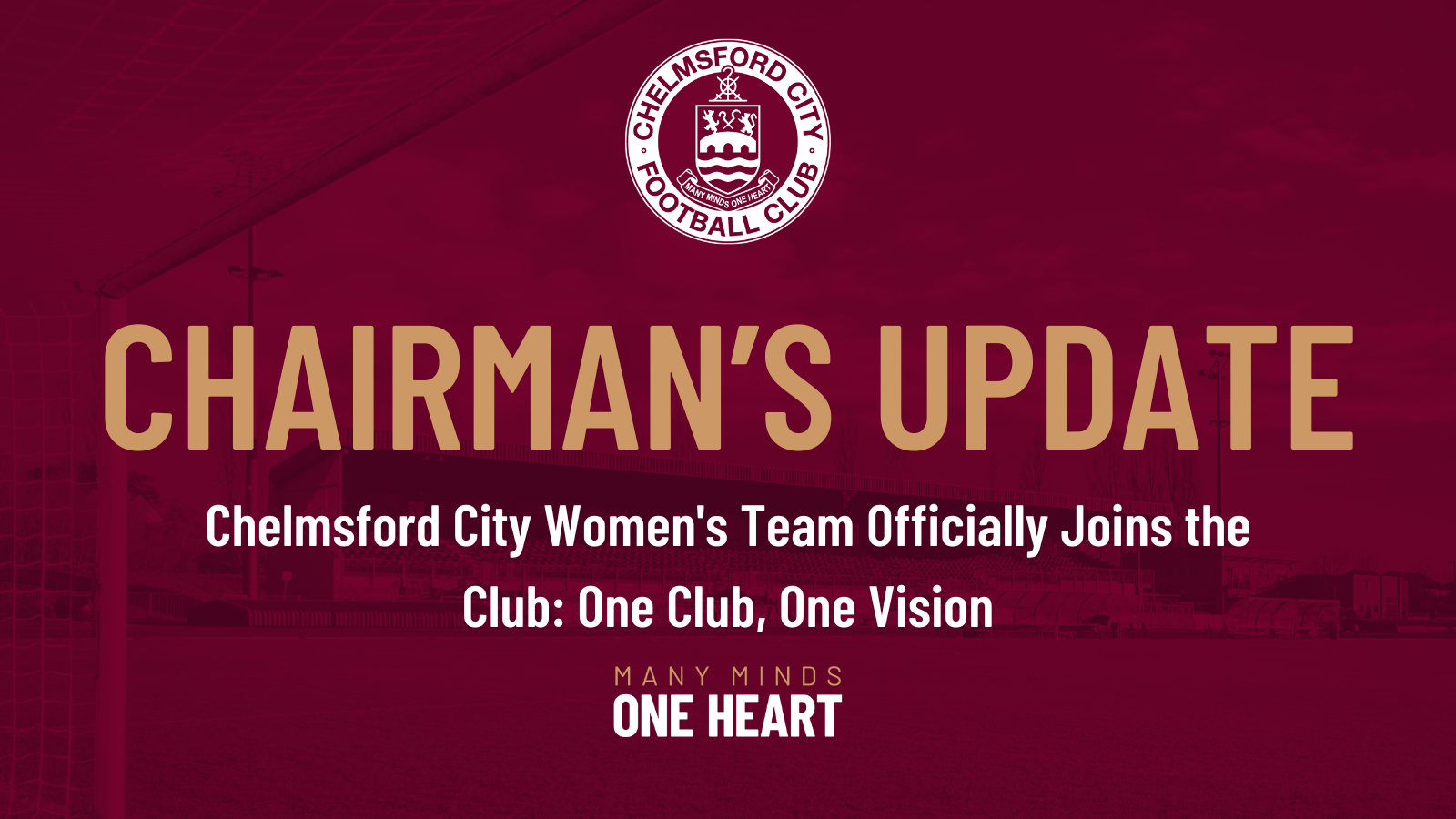 Chelmsford City Women’s Team Officially Joins the Club: One Club, One Vision